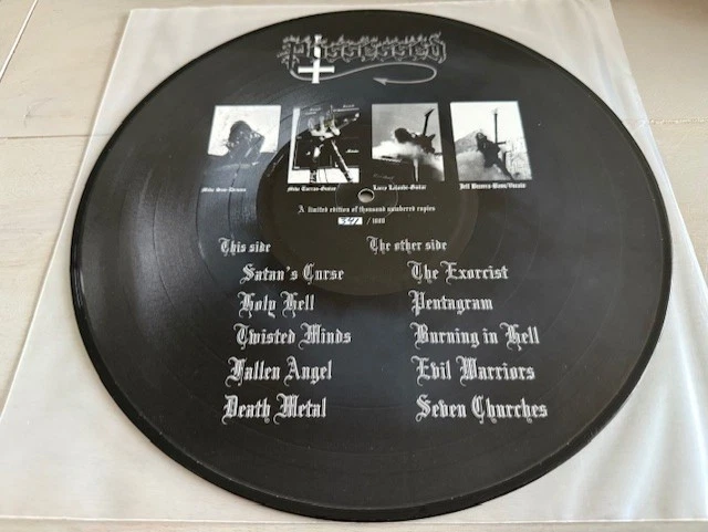POSSESSED - SEVEN CHURCHES LIM. NUM. PICTURE DISC 1996 SLAYER,DEATH,AUTOPSY - Image 2 of 4
