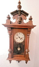 Junghans Regulator Pendeluhr Wanduhr sehr sehr alt mechanisch aus Schweden Deko