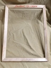 Primitive Vintage 14x19" Menu Board Frame Only Advertising SEALTEST ICE CREAM