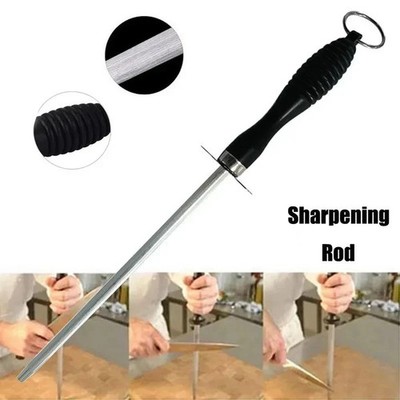 26cm Carbon Steel Sharpening Rod Professional Kitchen Sharpener