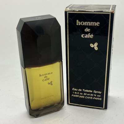 Homme de Cafe For Men Vintage Eau de Toilette  Spray 1.6 oz 50ml New In Box