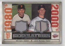 2008 SP Legendary Cuts Will Clark Justin Morneau #GEN-CM 1o3
