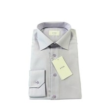 ETON Contemporary Light Purple Blue Current Cotton Men  s Button Front 17/43 NWT