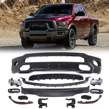 Steel Front Bumper & Cover Kit Assembly w/ Fog Lights For 2019-2022 RAM 1500