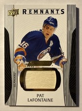 PAT LAFONTAINE 2024-25 Engrained Icons /100 Remnants #028/100 UD #RPL Upper Deck