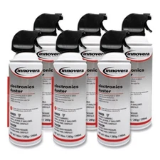 Innovera 10016 Compressed Air Duster Cleaner, 10 Oz Can, 6/pack