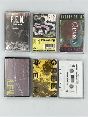 R.E.M. Vintage Cassettes Lot of 6 Murmur Reckoning Green Monster ++ Tested