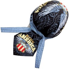 Danbanna Ride America Free Deluxe Bandana Stirnband Frottee Schwei&szlig;band Einheitsgr&ouml;&szlig;e zum Binden