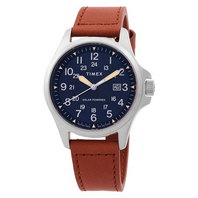 Timex Men's Expedition North Field Post Solar Blue Dial Watch - TW2V03600 NEW