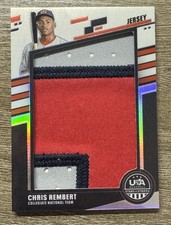Chris Rembert 2026 Panini USA Baseball Stars & Stripes Jumbo Patch Relic /33
