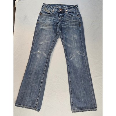 Cowgirl Tuff Co Size 25 (meas 27'') Wild Thing Boot Cut Jeans *Heel Drag* L696