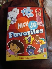 Nick Jr Favorites 4 DVD Dora Blue’s Clues Max Ruby Little Bill Tested VG FAST SH