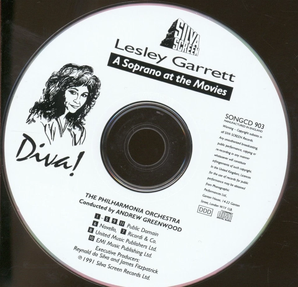 SONGCD903 Lesley Garrett Diva! A Soprano At the Movies CD UK Silva Screen 1991 - Bild 3 von 3