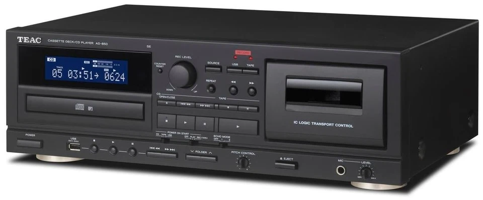 TEAC AD-850-SE CD- & Kassettenspieler mit USB, Schwarz 6#25135115 - Bild 4 von 4