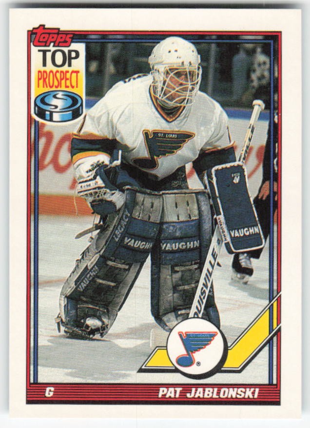 1991-92 Topps Pat Jablonski #246 St. Louis Blues NM