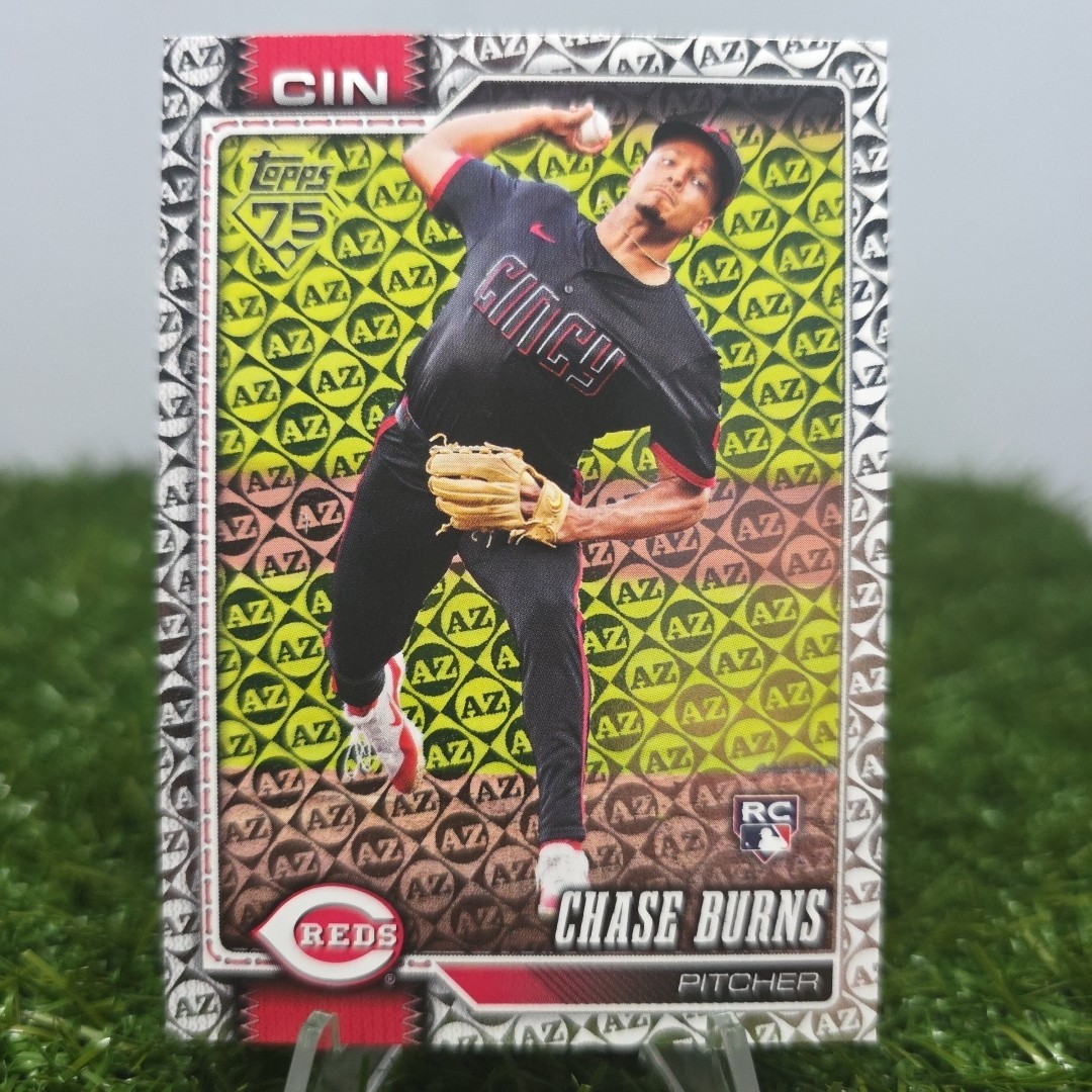 Chase Burns 2026 Topps Series 1 Spring Training Parallel RC #312