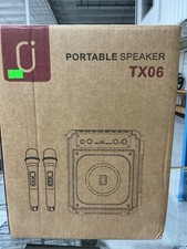 Karaoke Machine, Portable Bluetooth Speaker with 2 Wireless Microphones for Adul