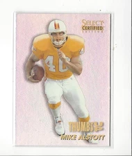 1996 Select Certified Thumbs Up #24 Mike Alstott RC Rookie Buccaneers