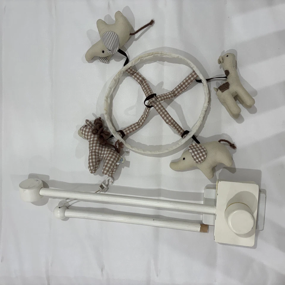 Pottery Barn Kids Grey Flying Elephant Mobile - Image 2 of 4