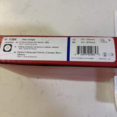 5 Hollister CeraPlus 11204 New Image 2¾'' Flange CTF 2-1/4'' Skin Barrier Exp2029