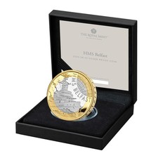 Royal Mint HMS Belfast 2025 £2 Silver Proof Coin - Limited Mintage - Brand New