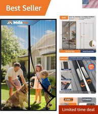 Magnetic Screen Door,Screen Door Mesh,Keep Bugs Out, Easy Install Works with ...