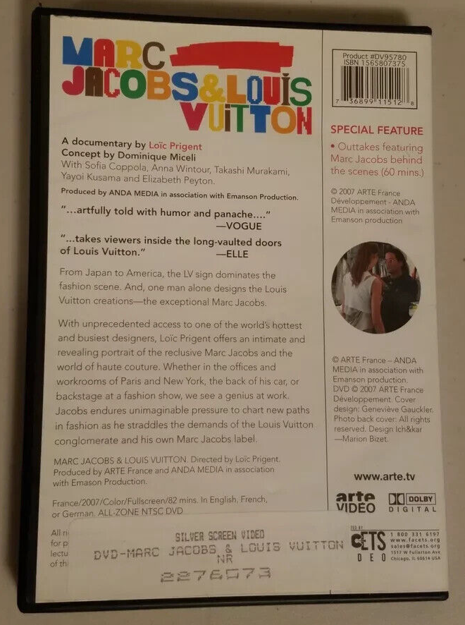 Marc Jacobs and Louis Vuitton A Documentary by Loïc Prigent [DVD