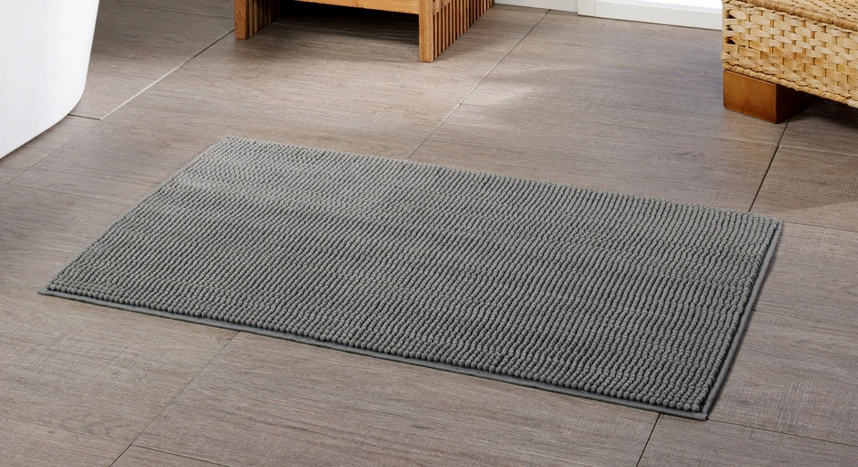 Gözze Badvorleger 50x70 oder 60x100 Badematte Badteppich Anti-Rutsch Chenille - Bild 3 von 3