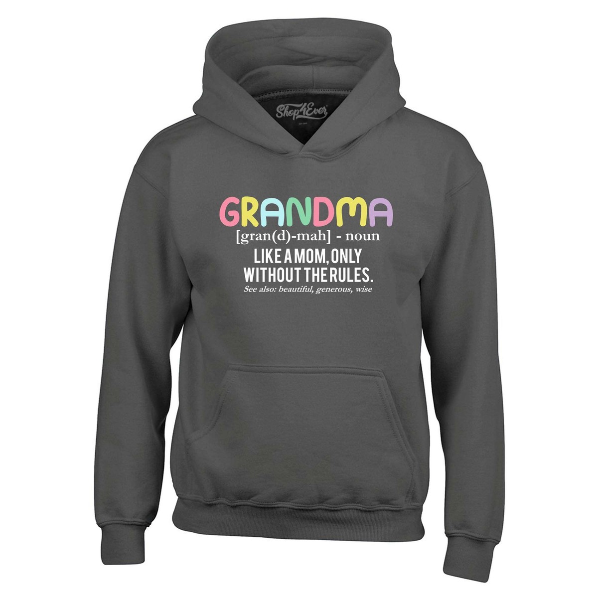 Grandma Definition Grandmother Hoodie Mothers Day Cute Gift Like Mom  Sweatshirt | eBay