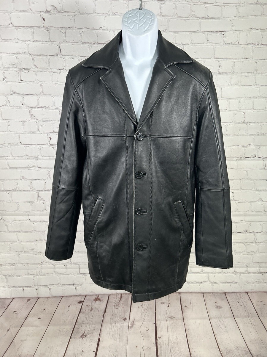 [Y] WILSONS LEATHER レザージャケット 古着 WILSONS LEATHER/ ウィルソンズレザー/ ジップアップレザー
