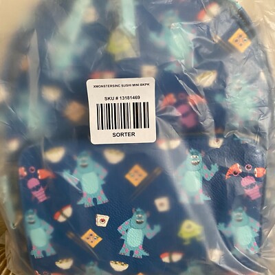 Disney Danielle Nicole Pixar Monsters Inc AOP Mini Backpack  display picture 1
