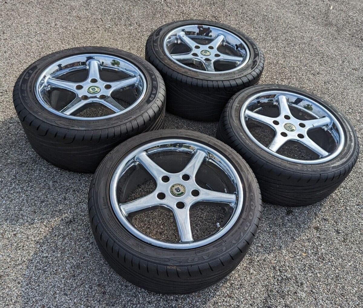 VINTAGE RACING DYNAMICS WHEELS 17in 5x130 Porsche w/Eagle F1's | eBay