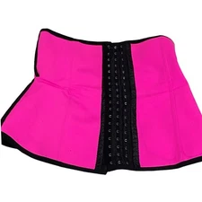 Yianna Women’s Waist Trainer Cincher Corset Sz. M Pink Latex Underbust