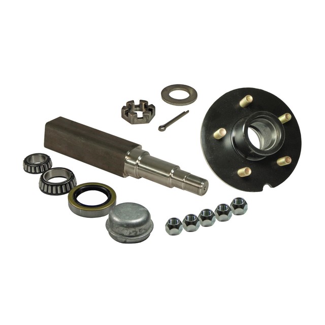 Trailer Hub Assembly 5Bolt with Square Stock Tapered Spindle (SQ