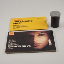 Vintage Kodak Lot - Gold 200 35MM Film Expired - Kodacolor VR Ad - Lens Paper