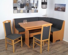 ECKBANKGRUPPE BREMEN MANIPI TRUHENECKBANK 165x125 TISCH 2 STÜHLE