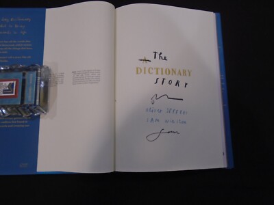 Signed Both Oliver Jeffers, Sam Winston The Dictionary Story UK1 Child Of Books