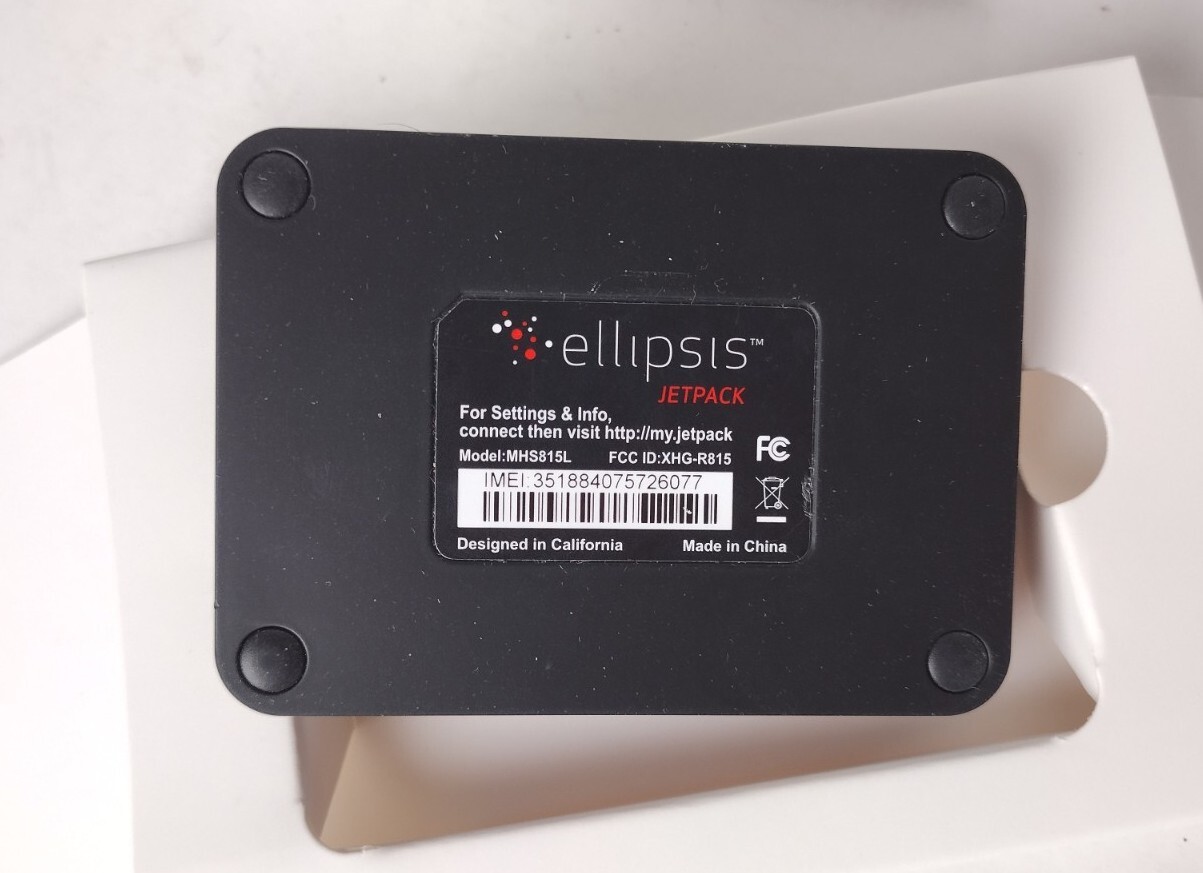 Open Box Verizon MHS815L Ellipsis 4G LTE Jetpack Mobile WiFi Hotspot