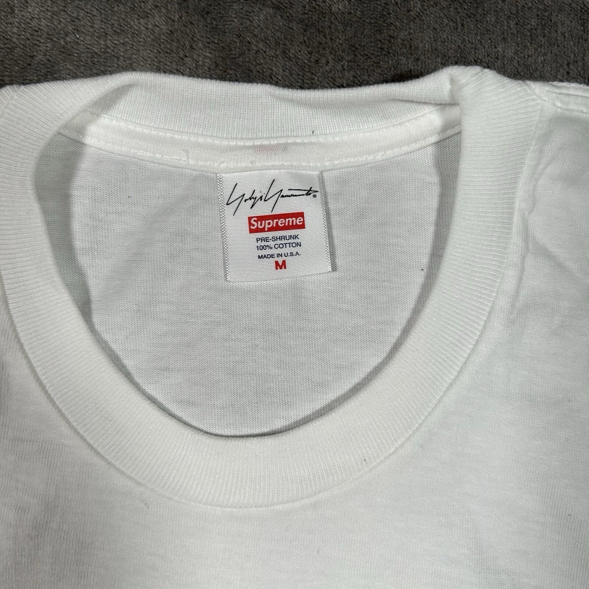 Supreme Yohji Yamamoto Scribble Portrait Tee White Mens M New FW20