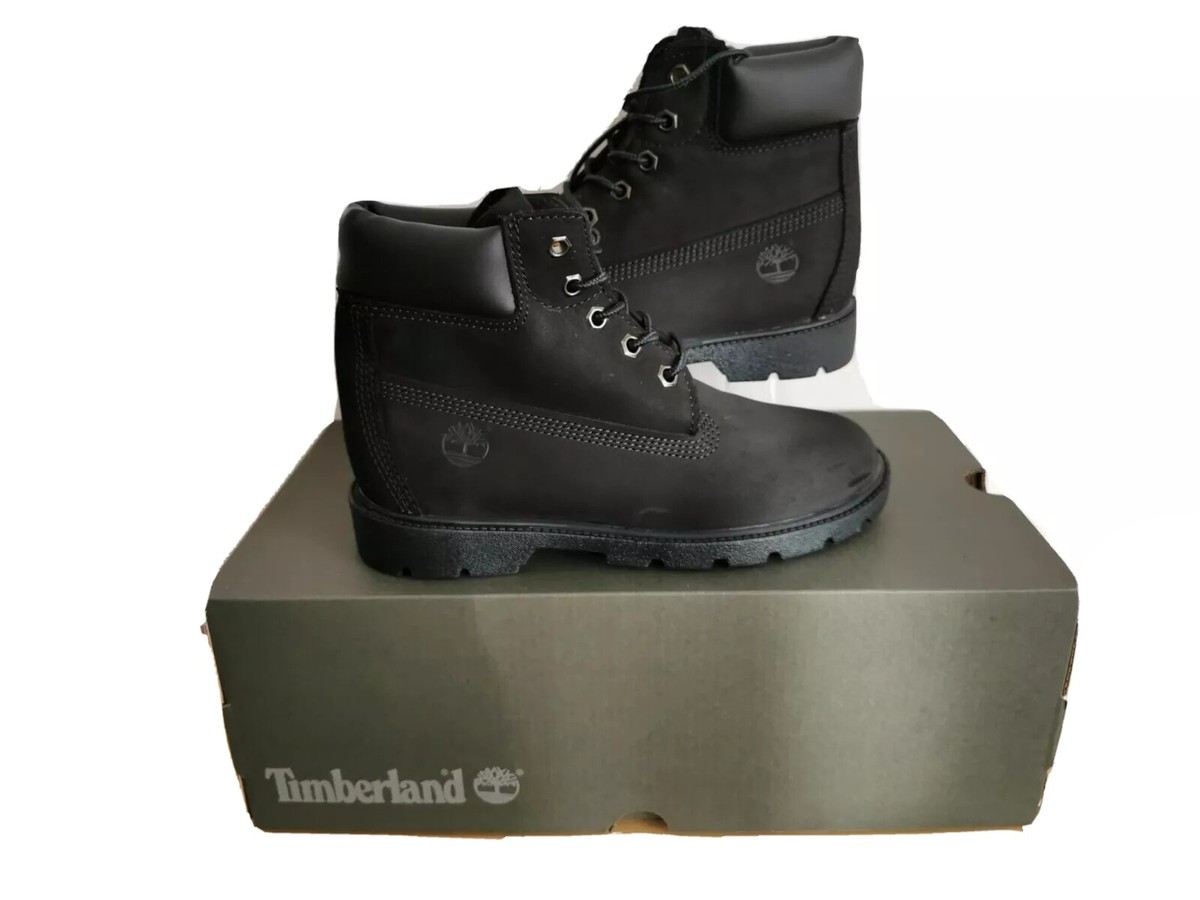 Timberland Boy\'\'s Classic Black Nubuck Boots NWT Junior Timberland® Classic 6-Inch Waterproof Boot main image 3