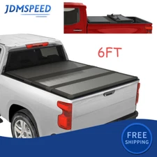 6FT Hard 3-Fold Tonneau Cover For 2015-2022 Chevy Colorado GMC Canyon Truck Bed