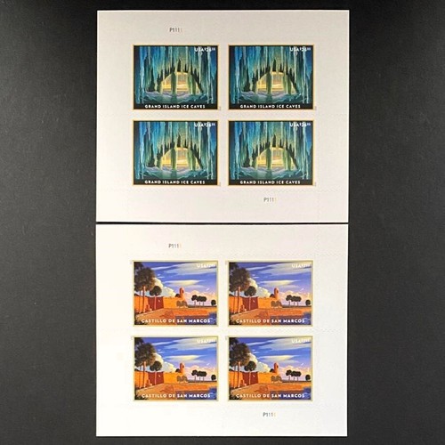 USA 2020 Stamps MNH Grand Island Ice Caves Castillo de San Marcos Sheets $137.20