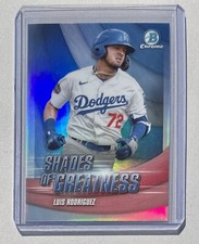 2022 Bowman Chrome Luis Rodriguez #SG-28 Shades of Greatness Prospect Dodgers