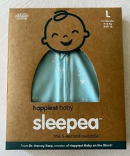 Happiest Baby Sleepea 5-Second Swaddle - Size L 4-6 months Blue Stars