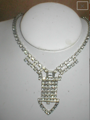 1950's Vintage Rhinestone Necklace | eBay