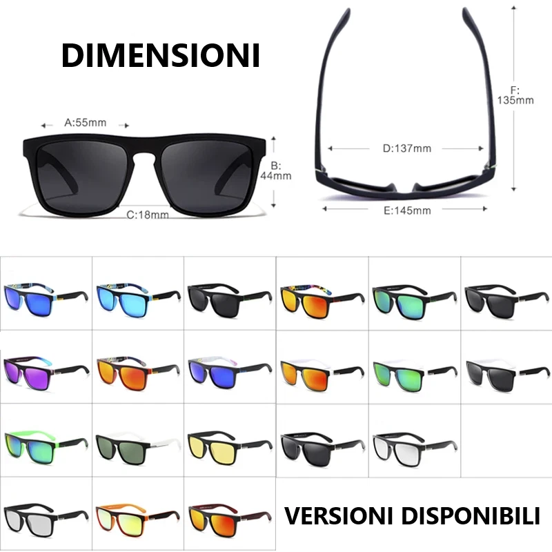 OCCHIALI DA SOLE UOMO POLARIZZATI O VISIONE NOTTURNA OCCHIALI GUIDA APERTO UV400 - Immagine 4 di 4