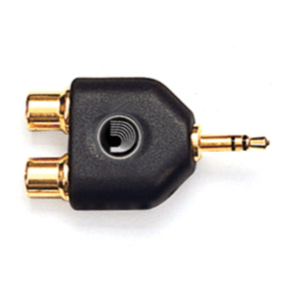 D'Addario 1/8 Zoll Stecker Stereo auf Dual RCA Buchse Adapter