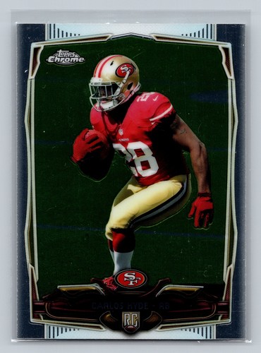 2014 Topps Chrome #158 Carlos Hyde Ball in der rechten Hand