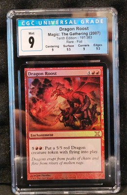 2007 Magic The Gathering Dragon Roost Tenth Edition Rare Foil #197 CGC 9 Graded 