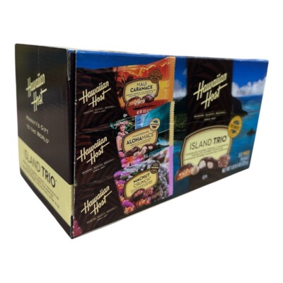 Hawaiian Host Island Trio Chocolate Covered Macadamia Nut Box, 30